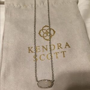 Kendra Scott “Elisa” necklace in iridescent drusy
